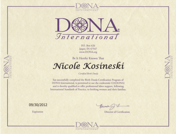 Certification
