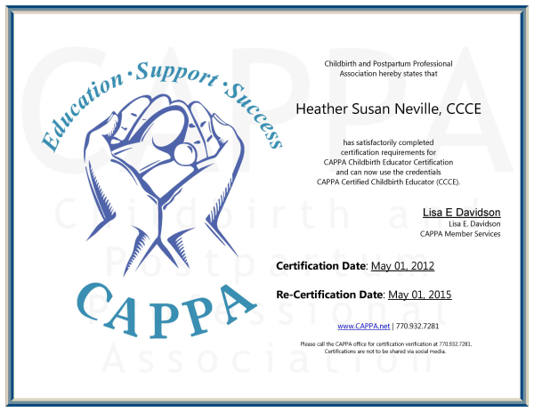 Certification