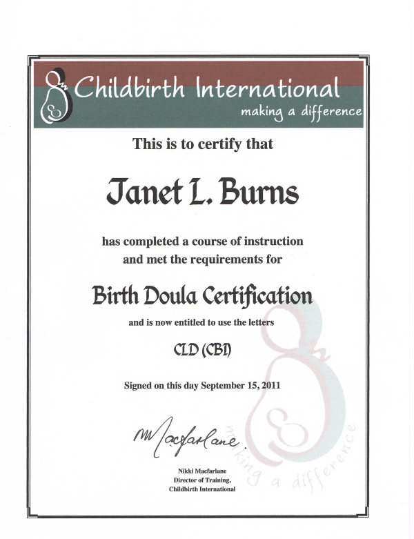 Certification
