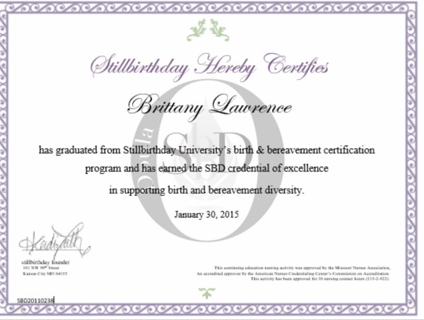 Certification