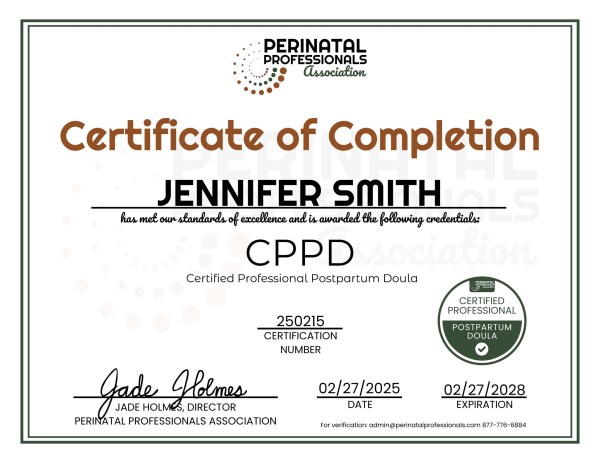 Certification