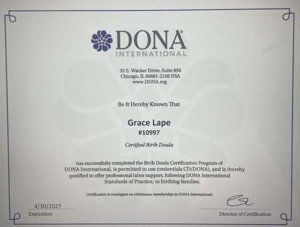 Certification