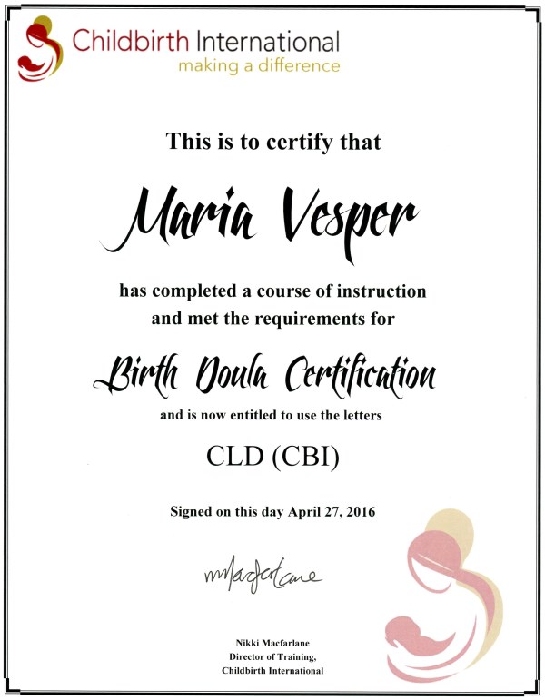 Certification