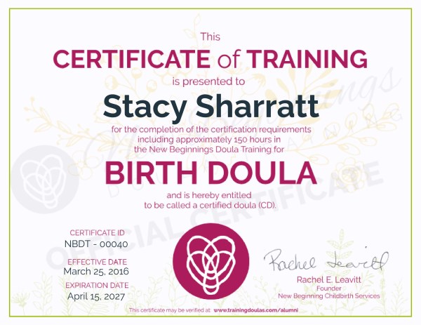 Certification