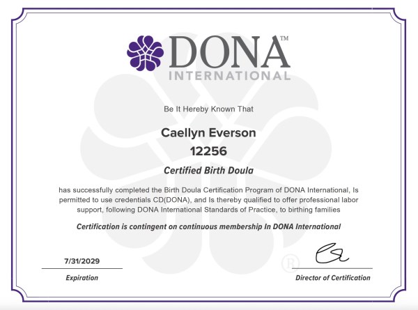 Certification