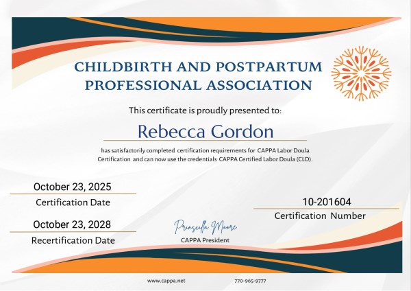 Certification