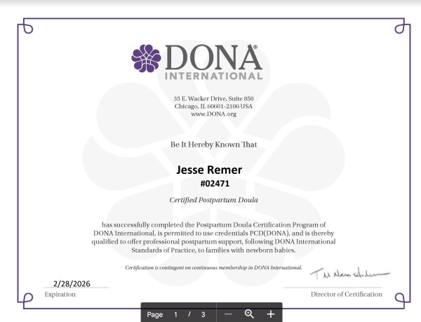 Certification