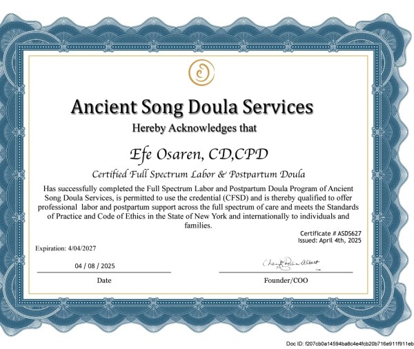 Certification