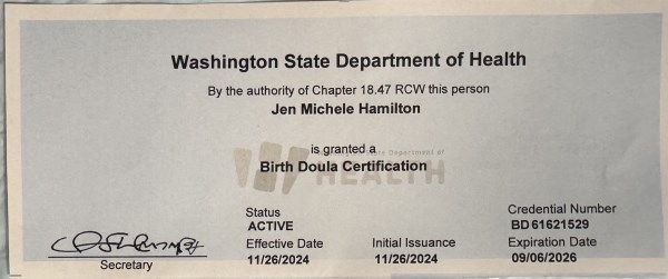 Certification