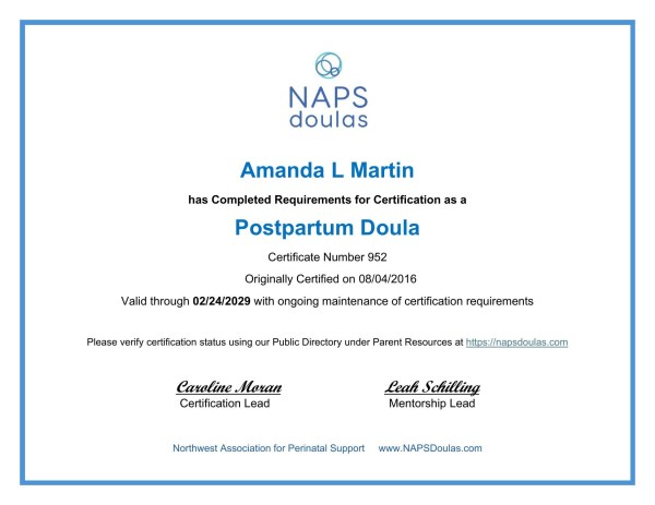 Certification