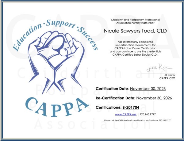 Certification