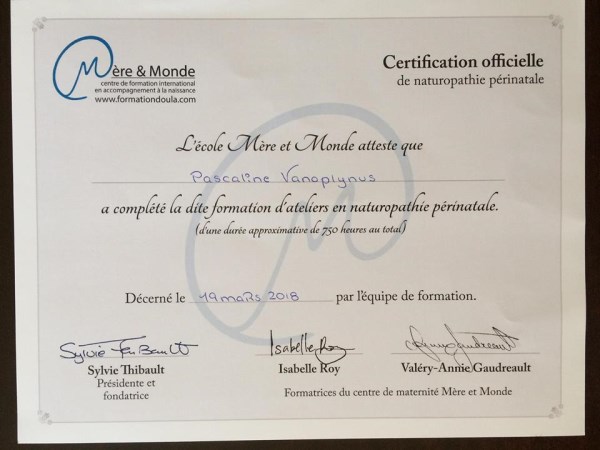 Certification