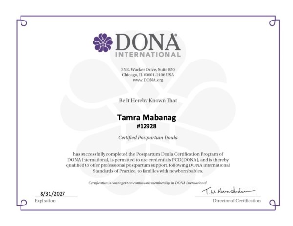 Certification