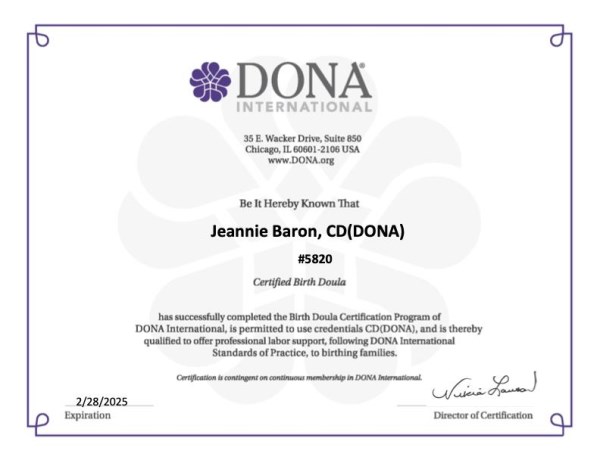 Certification