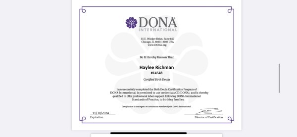 Certification