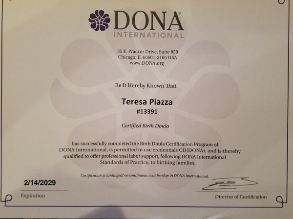 Certification