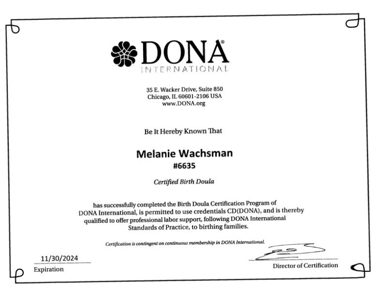 Certification