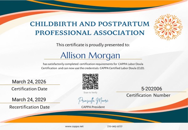 Certification
