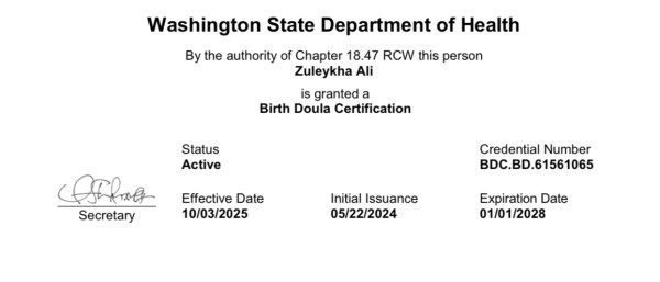 Certification