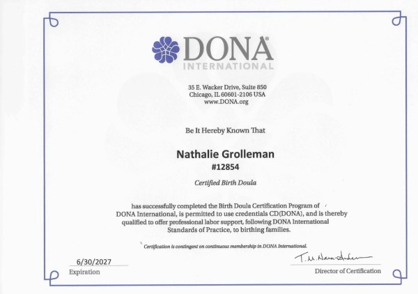 Certification