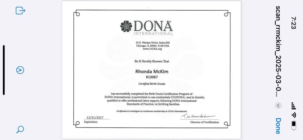 Certification