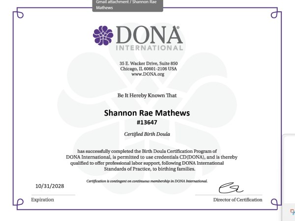 Certification
