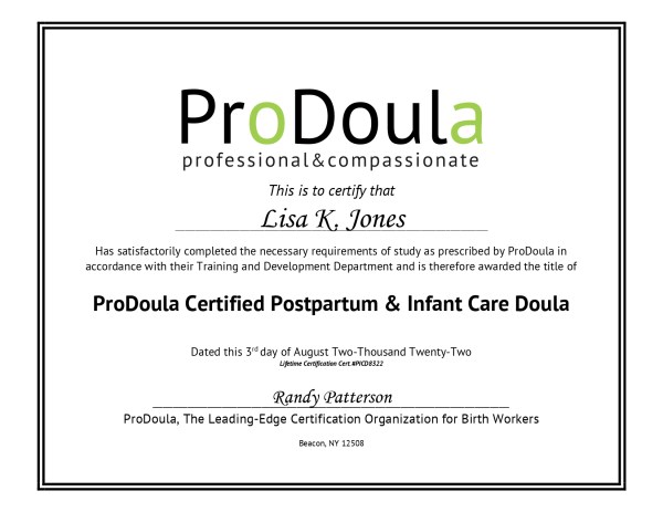 Certification