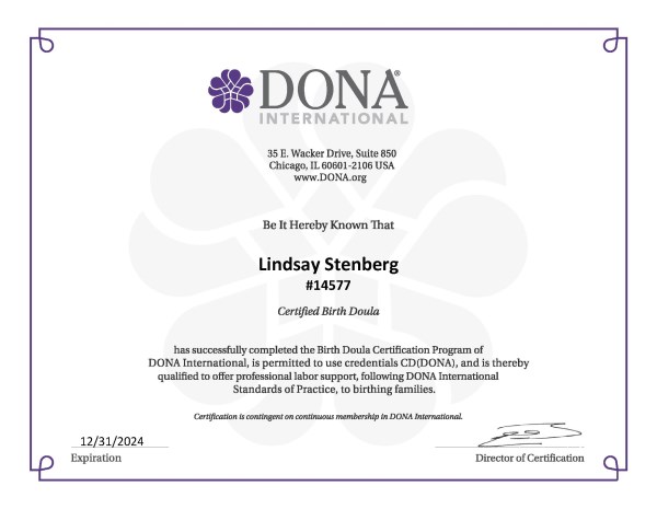 Certification