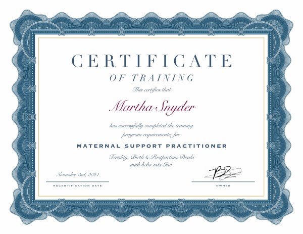 Certification