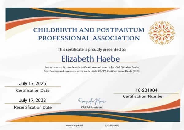 Certification