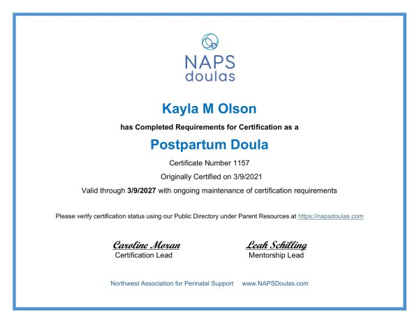 Certification