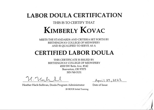 Certification