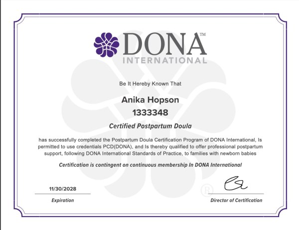 Certification