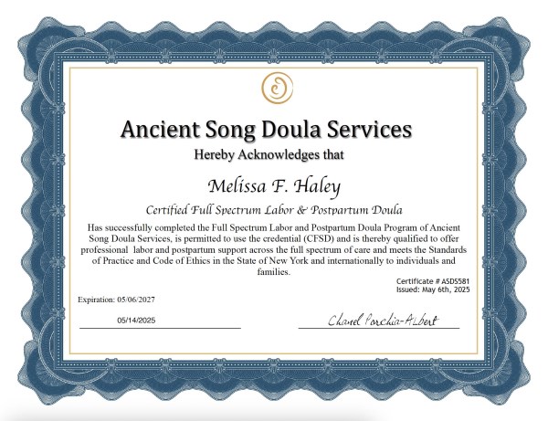 Certification