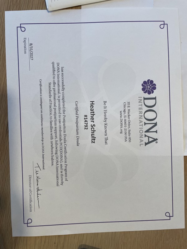 Certification