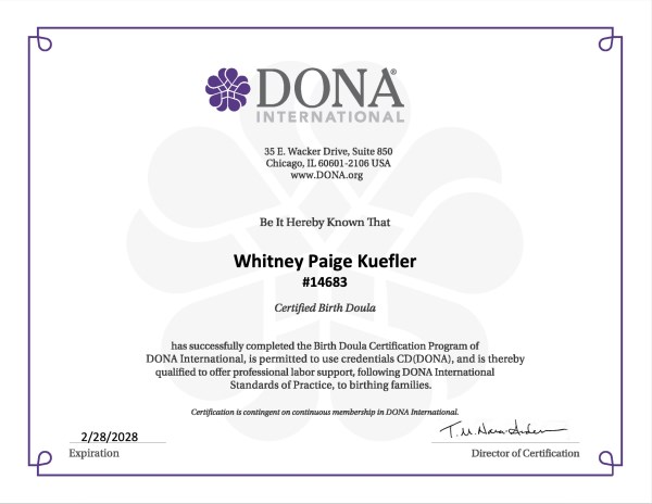 Certification