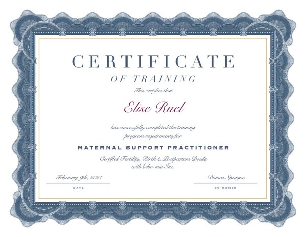 Certification