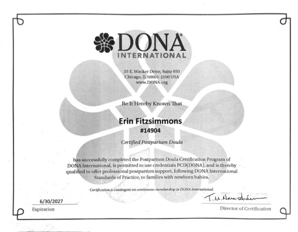 Certification