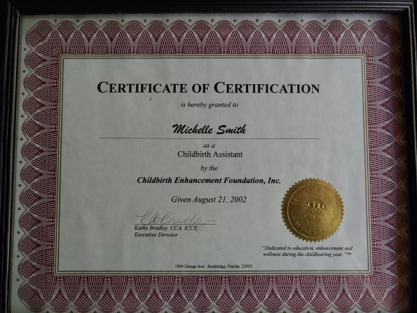 Certification