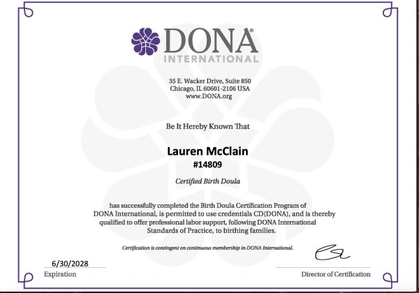 Certification