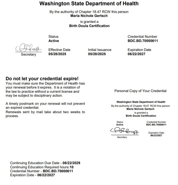 Certification