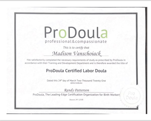 Certification