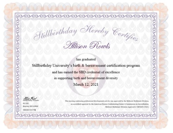 Allison Rowls Birth Doula Profile