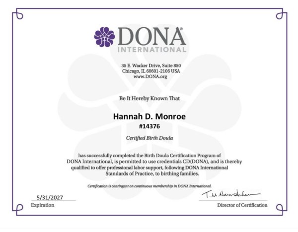 Certification