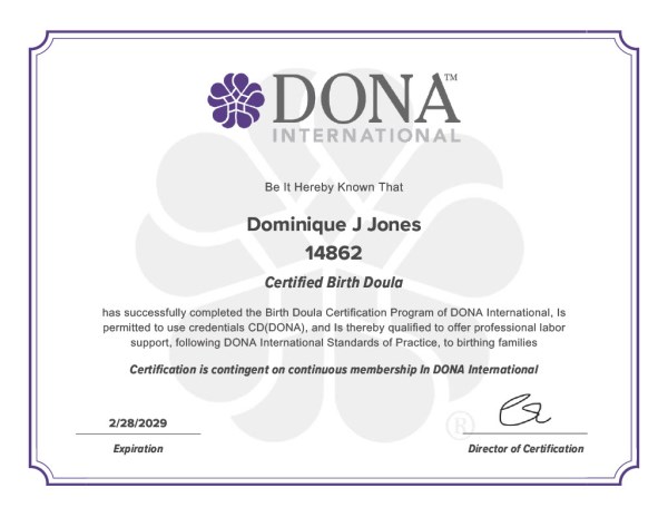Certification