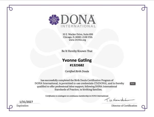 Certification