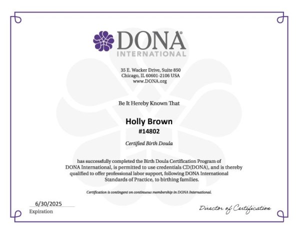 Certification