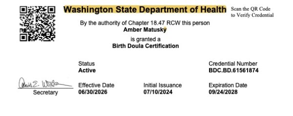 Certification