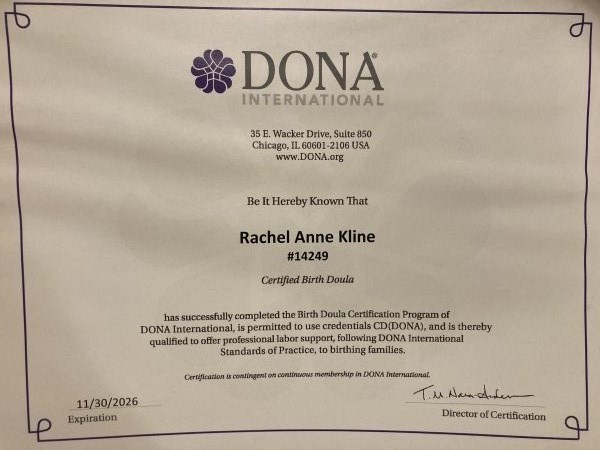 Certification