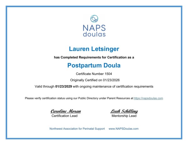 Certification